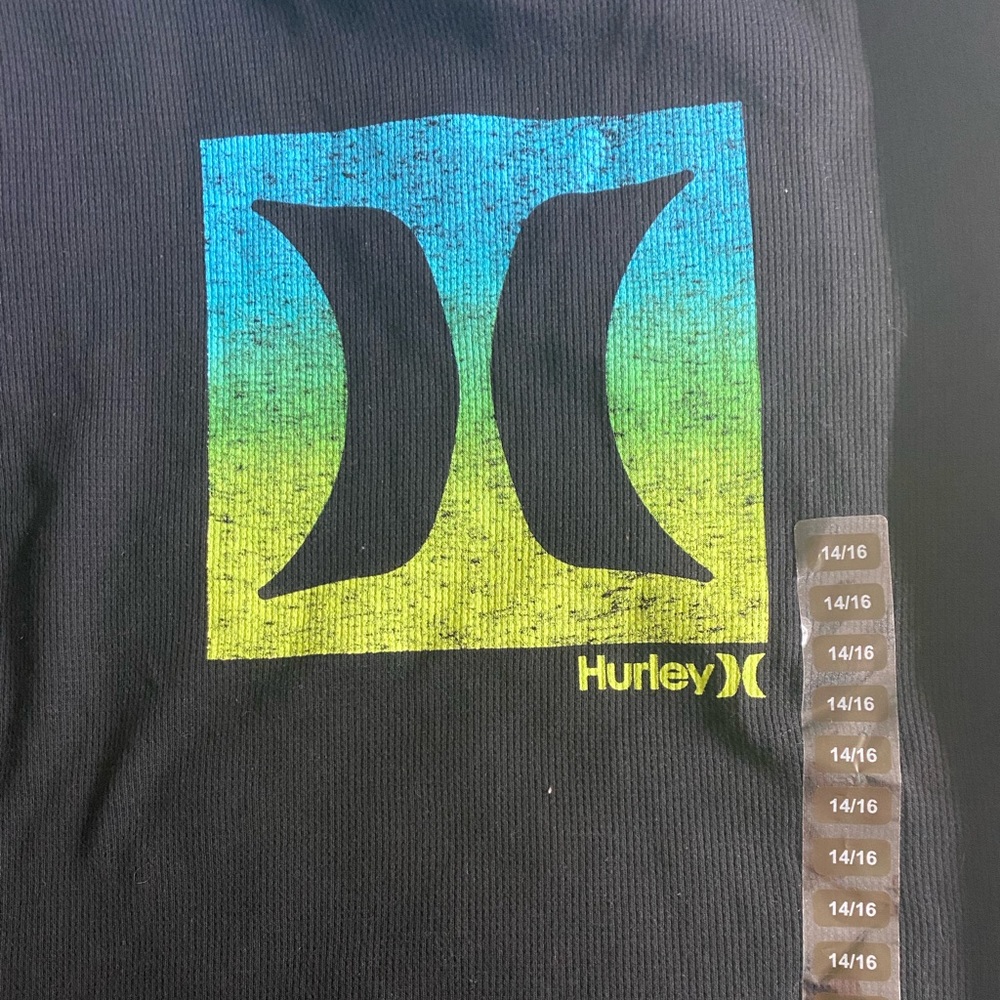 Boy’s Hurley thermal shirt. 14/16. NWT.